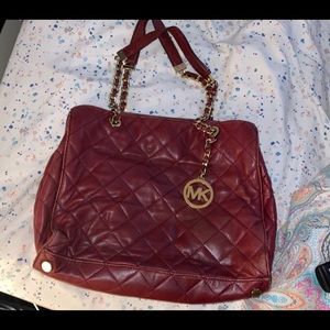 Burgundy Michael Kors Bag.